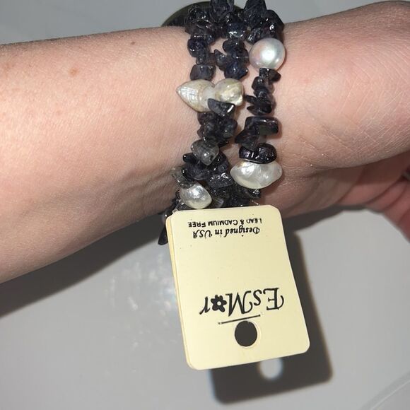 EsMor Three-Strand Chip Bead Bracelet (Lead & Cadmium Free) - Picture 4 of 10